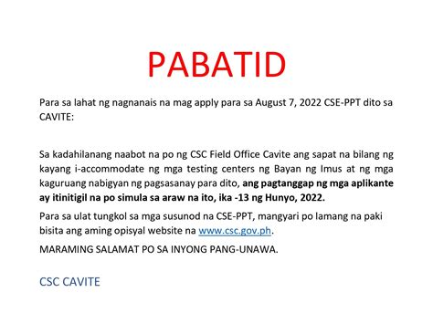 CSCFO Cavite Updated .